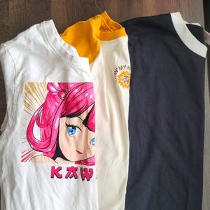 Girl's T-shirt Bundle, Multiple Sizes, 3 Pieces